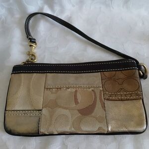Elegant Patchwork Wristlet